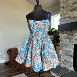 Hello Molly Sunday Market Mini Dress Blue